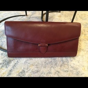 Ralph Lauren leather clutch, beautiful leather